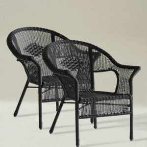 PROVENCE karmstol 2-pack Svart