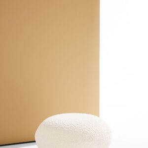 Pastill – Bloom puff ø 72 cm – Vit – Fotpallar & puffar – Från Homeroom