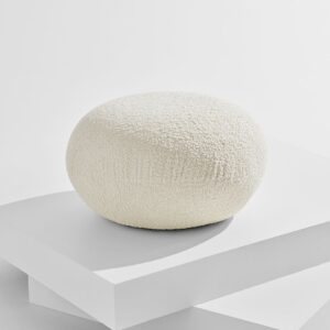 Pastill – Bloom puff ø 72 cm – Vit – Fotpallar & puffar – Från Homeroom