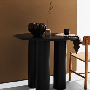 Pastill – Colette matbord ø 90 cm – Svart – Matbord – Från Homeroom