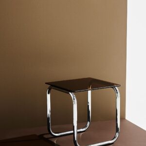 Pastill – Lulu sidobord krom/glas höjd 45 cm – Brun – Småbord – Från Homeroom