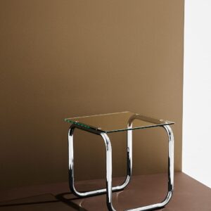 Pastill – Lulu sidobord krom/glas höjd 45 cm – Transparent – Småbord – Från Homeroom