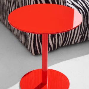 Pastill – Margot runt sidobord ø 45 cm – Röd – Småbord – Från Homeroom