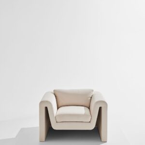 Pastill – Mika fåtölj – Vit – Fåtöljer – Från Homeroom