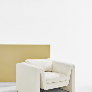 Pastill – Mika fåtölj bouclé – Vit – Fåtöljer – Från Homeroom