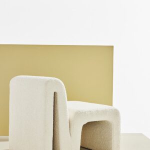 Pastill – Odette fåtölj i bouclé – Vit – Fåtöljer – Från Homeroom