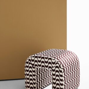 Pastill – Odette puff wave – Brun – Fotpallar & puffar – Från Homeroom