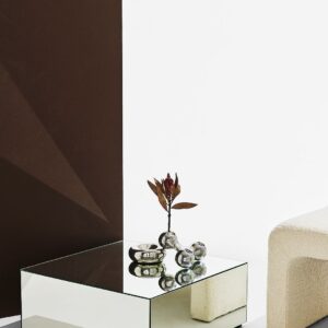 Pastill – Ponti bord i spegelglas 60×60 cm – Silver – Soffbord – Från Homeroom