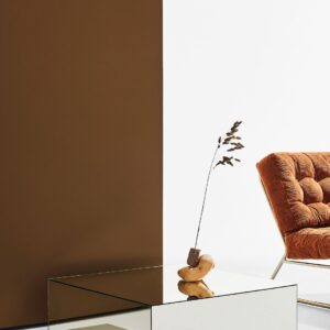 Pastill – Ponti bord i spegelglas 80×80 cm – Silver – Soffbord – Från Homeroom