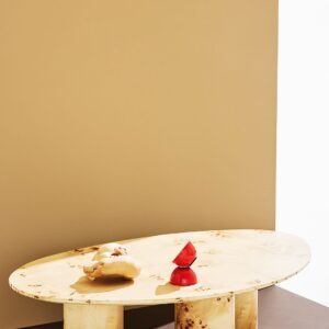 Pastill – Remi soffbord högblank poppelrot 110×70 cm – Brun – Soffbord – Från Homeroom