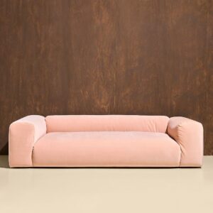 Pastill – Wenju soffa 3-sits – Rosa – Soffor – Från Homeroom