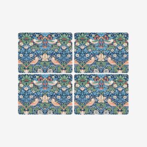 Pimpernel – Bordsunderlägg Morris & Co Strawberry Thief Blue 4-pack – Flerfärgad – Löpare & tabletter – Från Homeroom