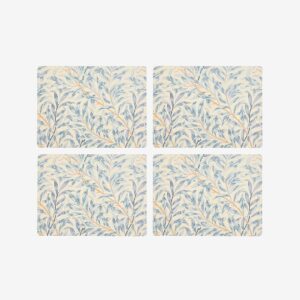 Pimpernel – Bordsunderlägg Morris & Co Willow Bough Blue 4-pack – Flerfärgad – Löpare & tabletter – Från Homeroom