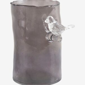 Present Time – Vas Bird On Branch Small – Grå – Krukor & vaser – Från Homeroom