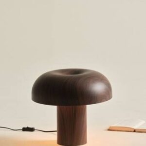 RAGGE bordslampa Valnötsbrun