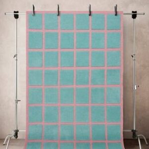 RAVELLO luggmatta 170×240 cm Turkos/rosa