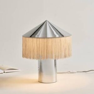 REGENCY bordslampa Krom/beige