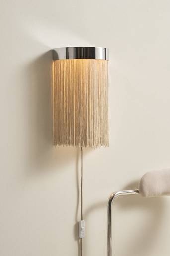 REGENCY vägglampa Krom/beige