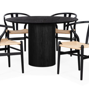 RIBERA/LUNDA 11 Matgrupp 4 Stolar Svart