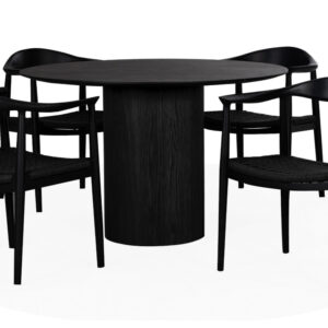 RIBERA/MEDVIK Matgrupp 4 Stolar Svart