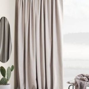 RIDÅ mörkläggningsgardin 1 längd – extra bred Ljusgrå