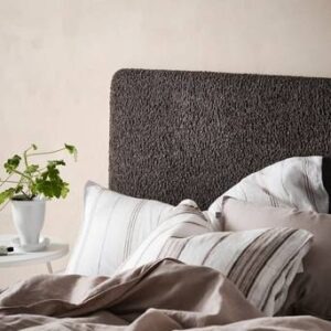 RINGVIDA sänggavel 120 cm Kolgrå