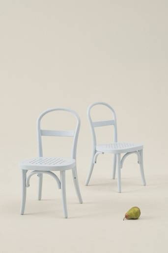 RIPPATS MINI barnstol 2-pack Ljusblå