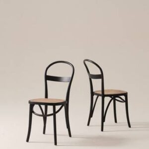 RIPPATS stol 2-pack Svart