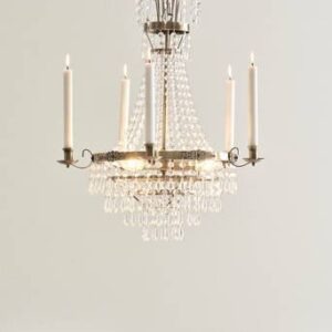 ROM kristallkrona Antik mässing