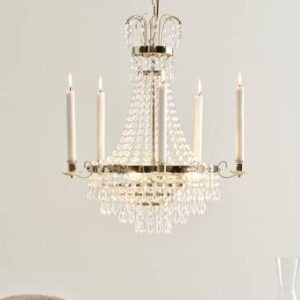 ROM kristallkrona Blank mässing