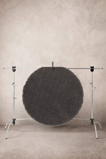 ROMAN luggmatta ø 120 cm Svartbrun