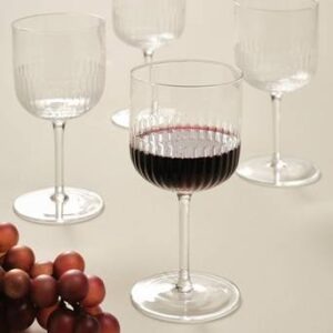 RONYA rödvinsglas 4-pack Transparent