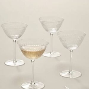 RONYA vitvinsglas 4-pack Transparent