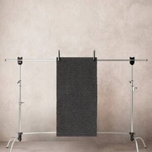 RÖRVIK slätvävd matta 80×110 cm Mörkgrå