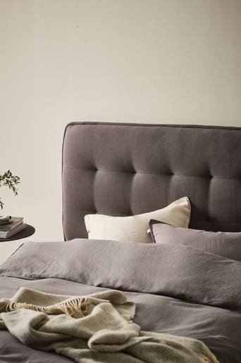 ROSARIO sänggavel 120 cm Mörkgrå