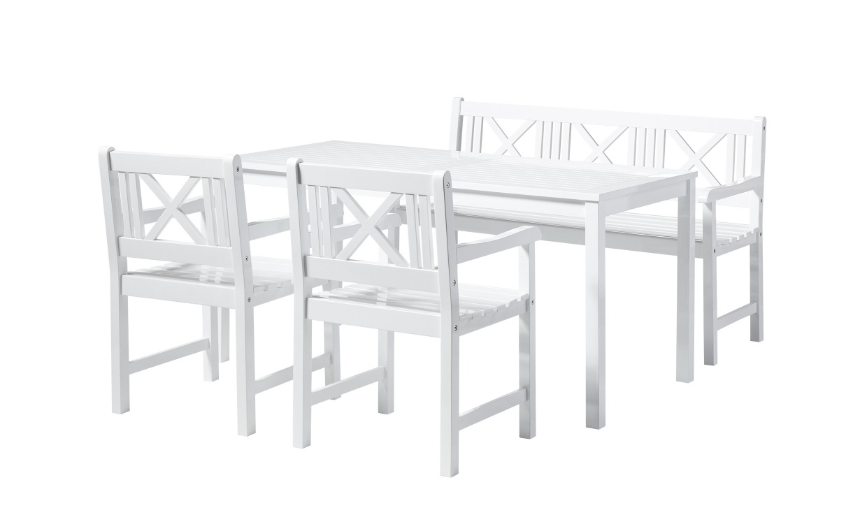 ROSENBORG Trädgårdsgrupp Vit