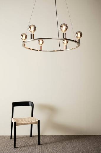 ROYAL taklampa ø 80 cm Krom