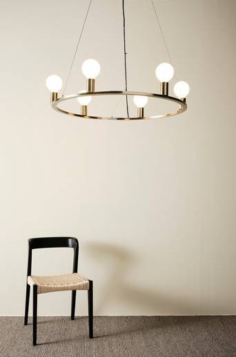 ROYAL taklampa ø 80 cm Mässing