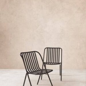 ROYAN utestol 2-pack Svart