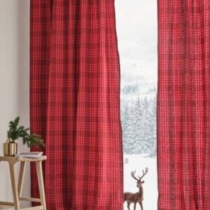 RUBI multifunktionsgardin 2-pack Röd