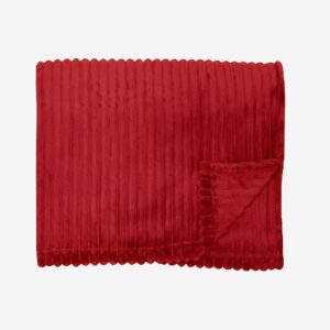 Redlunds – Baloo pläd 130×170 – Röd – Filtar & plädar – Från Homeroom