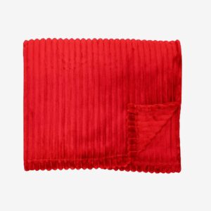 Redlunds – Baloo pläd 130×170 – Röd – Filtar & plädar – Från Homeroom