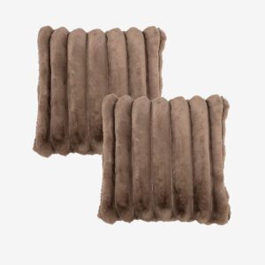 Redlunds – Brooklyn fodral 50×50 2-pack – Brun – Prydnadskuddar & kuddfodral – Från Homeroom