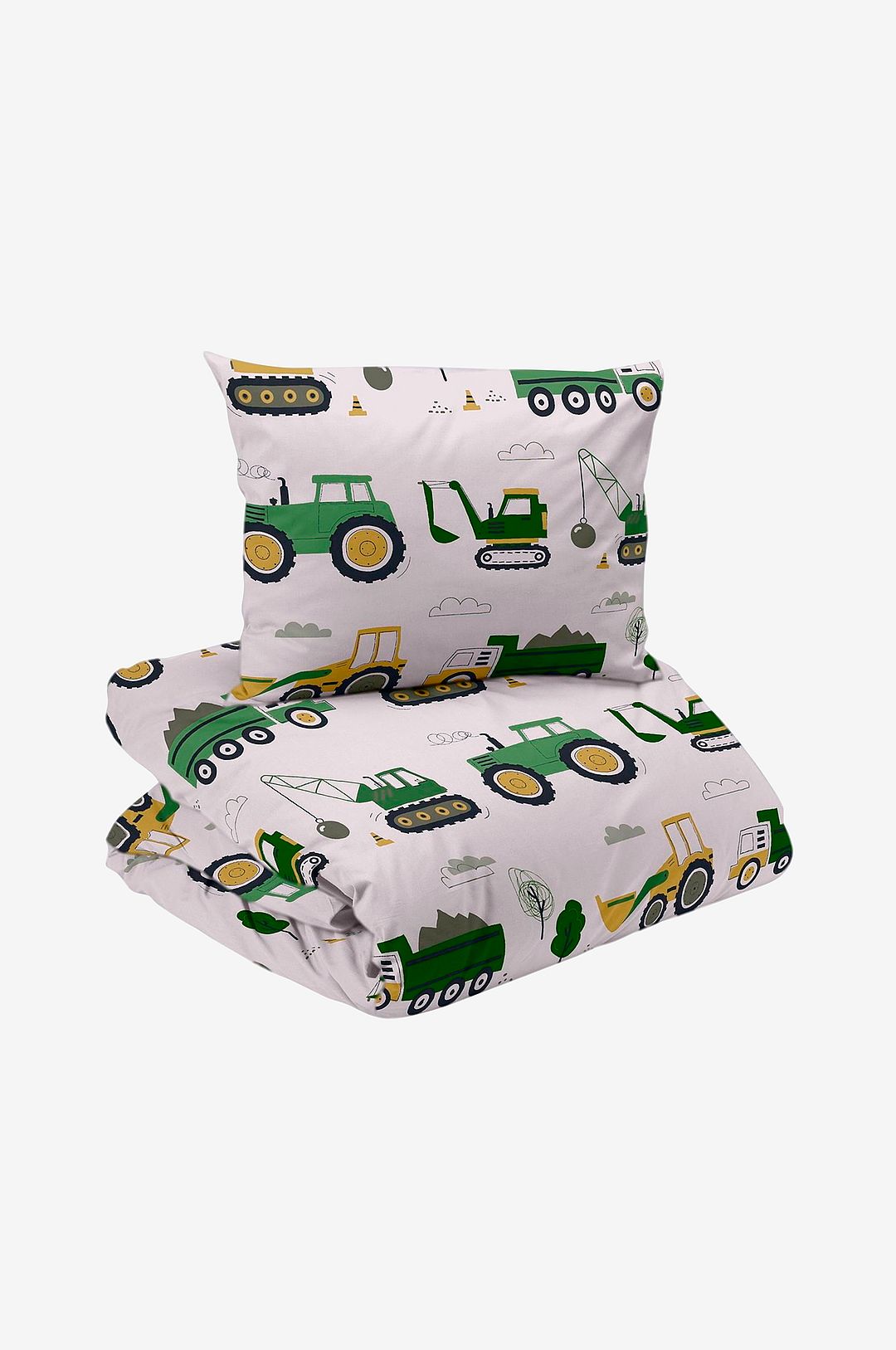 Redlunds – Busy tractors 2-d bädd – Beige – Påslakanset – Från Homeroom