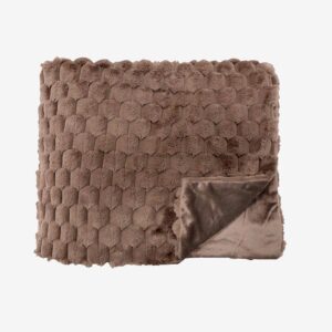 Redlunds – Grace pläd 130×170 – Brun – Filtar & plädar – Från Homeroom