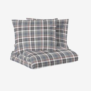 Redlunds – Trysil flanell 3-d bädd – Grå – Påslakanset – Från Homeroom