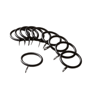 Ringis Curtainrings 10-pcs Svart