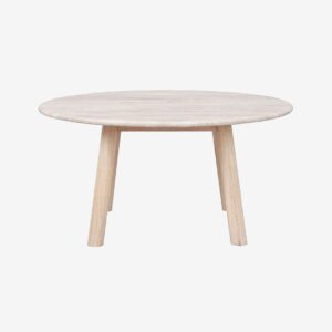 Rowico Home – Soffbord Taransay, Ø 90 – Beige – Soffbord – Från Homeroom