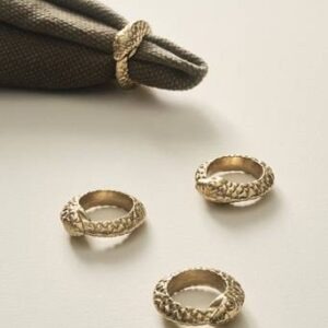 SAGE servettring 4-pack Mässing