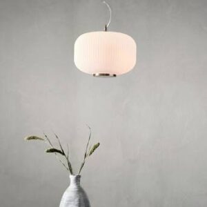 SAINT taklampa – låg Mässing/vit